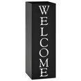 thumbnail image 1 of vidaXL Umbrella Stand Welcome Steel Black, 1 of 4