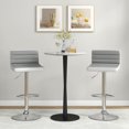 thumbnail image 2 of Costway Ensemble de 4 Tabourets de Bar Tabouret de Bar Réglable en Cuir PU Pivotant Chaises de Pub Sans Accoudoirs Neuf, 2 of 9