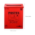 thumbnail image 3 of KAKOWELY Newspaper Case Ornament 1pc Multifunctional Letter Box Durable Post Box Decor Photo Props for Decoration11.42"X8.66"X2.36", 3 of 4