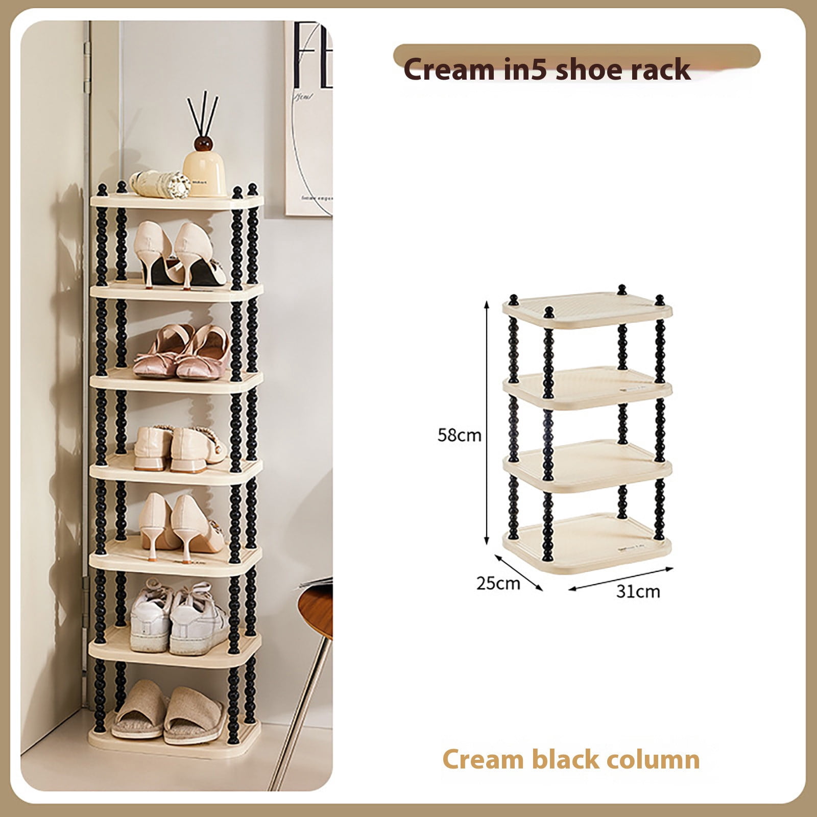 Dvkptbk Shoe Rack Household Entrance Small Shoe Rack Multi-Layer Space Saving Artifact Storage Rack Dormitory Storage Shoe Cabinet Shoe Rack