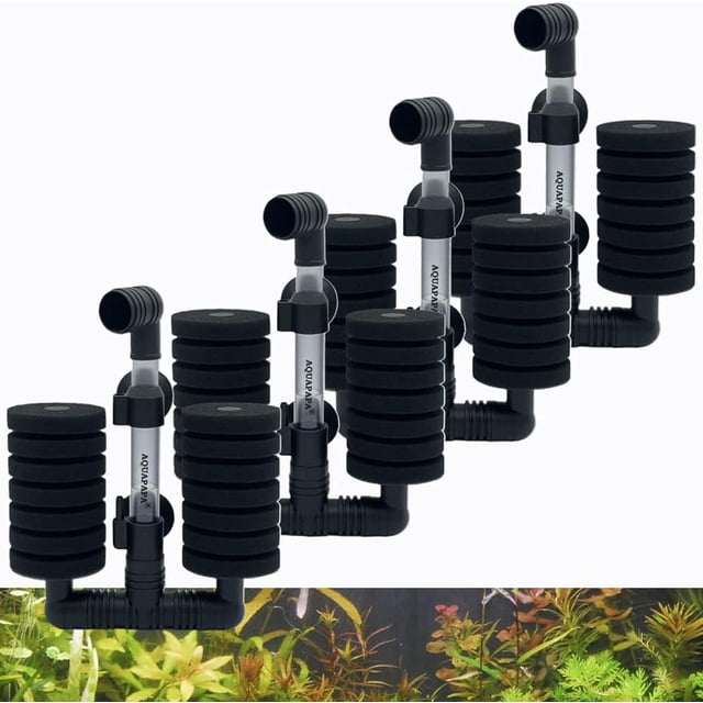 X Dual Bio Sponge Filter for Betta Fry Aquarium Fish Tank Up to Gallon (Ship from CA )