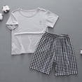 thumbnail image 2 of Zpanxa Girls Matching Sets Thin Short Sleeve Pajama Set Home Wear Air Conditioning Suit 6 Years, 2 of 7