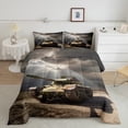 thumbnail image 1 of YST Old Soviet Tank Comforter Set Vintage Tank Of World War II Running On The Grass Bedding Comforters & Sets Running Tank In Rays Of Sun Bedding King 3Pcs, 1 Comforter 2 Pillowcases, 1 of 5