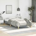 thumbnail image 1 of vidaXL Bed Frame Light Grey 100x190 cm Twin Fabric, 1 of 6