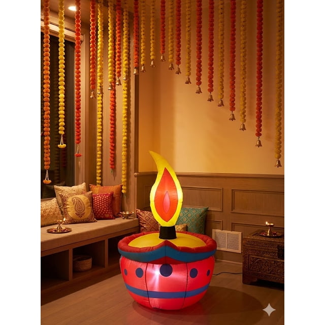Diya Diwali Gonflable d'Extérieur