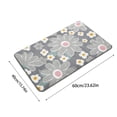 thumbnail image 3 of Rbaofujie Washable Rug Bathroom Floor Mat Microfiber Inkjet Printing Bathroom Absorbent Foot Mat Bedroom Door Mat Non Slip Mat Flocked Carpet Chrysanthemum Pattern Bath Mat, 3 of 6