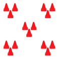 thumbnail image 1 of maskred 3pack/lot Soccer Training Cones For Road Safety - Highway Reflective Red 23cm 5Set, 1 of 6