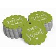 thumbnail image 2 of Inkdotpot 100 Pack Real Silver Foil Paper Tags Love Is Sweet Wedding Favor Hang Tags, 2 of 6