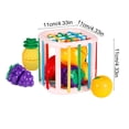 thumbnail image 3 of Early Learning Shape Sorter,Elastic Band Sorting Toy,Baby Fine Motor Skills Toy,Sensory Play Activity Cube,Color Recognition Educational Toy,Toddler Developmental Learning Game, 3 of 7