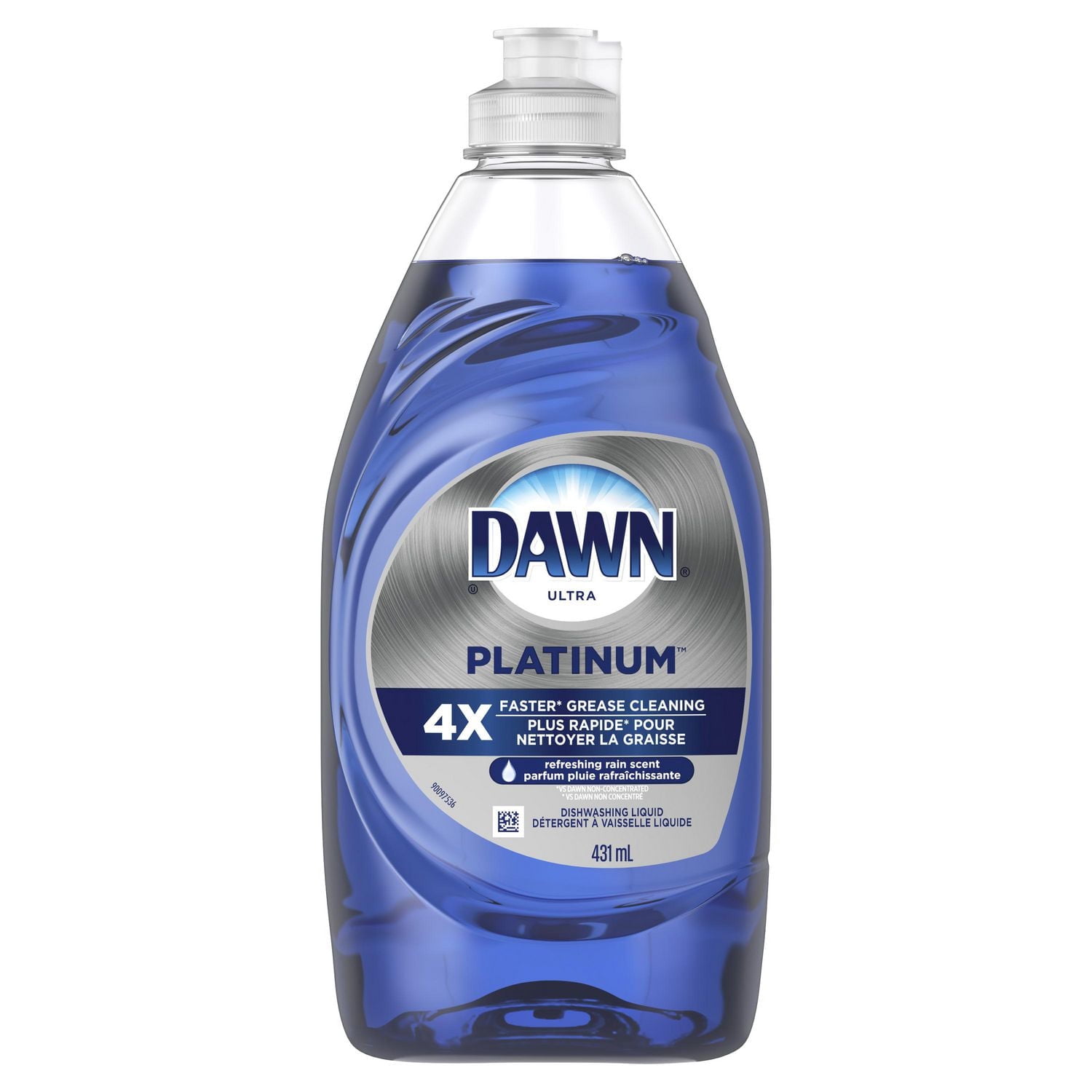 Dawn Platinum Dishwashing Liquid Dish Soap, Refreshing Rain Scent, 431ML
