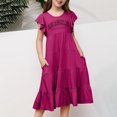 thumbnail image 3 of Robe Fille Ado Robes Florales pour Filles Robe d'Anniversaire Tout-Petit Robe Chic Robes Tout-Petit 14-15 Ans, 3 of 6