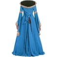 thumbnail image 4 of EGNMCR Robes d'Été Femmes Tendance 2024 Robe Renaissance Costume Médiéval Femmes Costumes de Festival Robe Gothique Médiévale, 4 of 5