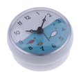 thumbnail image 3 of jifeng White Toilet Bathroom Wall Suction Clock Waterproof Time Display Home Decoration A-White, 3 of 8