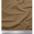 thumbnail image 1 of Soimoi Brown Rayon Fabric Geometric Abstract Printed Craft Fabric by the Yard 42 Inch Wide, 1 of 3