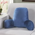 thumbnail image 1 of Mefallenssiah Plush Big Backrest Reading Rest Pillow Lumbar Support Chair Cushion with Arms, 1 of 1
