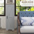 thumbnail image 4 of HOMCOM Farmhouse Storage Cabinet with Adjustable Shelf for Living Room, 4 of 10