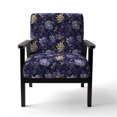 thumbnail image 4 of Designart "Ragdoll Royalty" Purple Paisley Upholstered Accent Chair - Glam Arm Chair For Living Room, 4 of 7