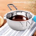 thumbnail image 2 of Lot de 2 Chaudières Doubles en Acier Inoxydable, Poignée Résistante à la Chaleur pour Chocolat, Beurre, Fromage, Caramel et Bonbons - Pot de Fusion en Acier, Capacité de 2 Tasses, Coussinet Universel, 2 of 8