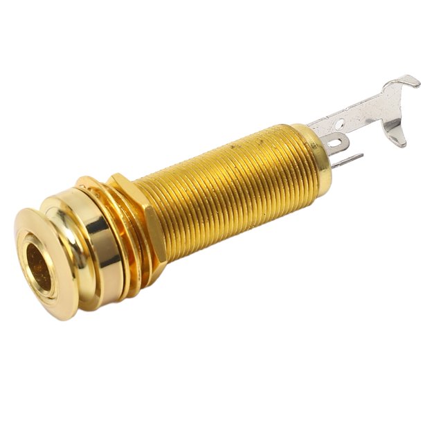 Metal Electric Guitar Bass Jack Socket 1/4 Inch Reduce Noise Output Jack, Versatile Compatibility For Guitars Basses