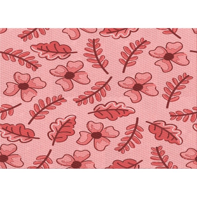 Ahgly Tapis Rectangulaire Lavable en Machine Intérieur Transitionnel Rose Pastel, 2 Pieds x 4 Pieds