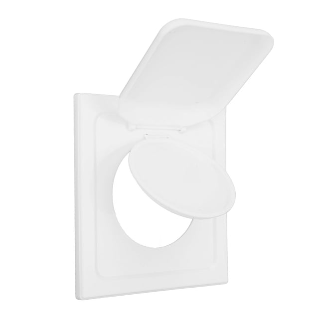 Couvercle de Ventilation de Sécheuse à Double Porte Couvercle de Ventilation d'Échappement de Sécheuse Couvercle de Ventilation de Sécheuse à Domicile Couvercle de Ventilation de Sécheuse en Abs Couvercle de Ventilation de Sécheuse à Double Porte Couvercle de Ventilation d'Échappement de Sécheuse Extérieur en Abs avec 4 Vis pour 4