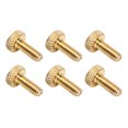 thumbnail image 2 of Electric Guitar Fine Tuning Screw, 6 Pcs M4 Thread Tremolo Bridge String Locking Screw Metal Glossy  For Replacement Black,Silver,Gold, 2 of 8