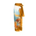 thumbnail image 4 of Maillot de Bain une Pièce pour Femmes avec Jupe de Plage Paréo Imprimé Floral Rétro Ensemble Bikini Deux Pièces, 4 of 4