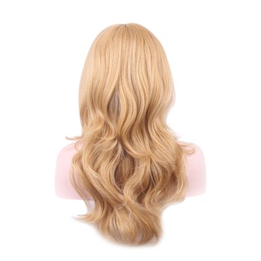 Perruque Blonde Mélangée pour Femmes et Filles, Longue et Bouclée, Fibre Synthétique, Cosplay pour Cheveux