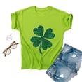 thumbnail image 4 of TopLLC St. Patrick's Day Patricks Day Chemises pour Femmes Hauts de Sarrau St Patricks Day Mode pour Dames St. Imprimé Manches Courtes Col Rond Chemise Femme Décontractée Ample, 4 of 4