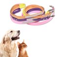 thumbnail image 1 of CBFFDC Cute Pet Leash Sparkling Design Dog Leash Hanging Hook Comfortable Artificial Leather Durable Pet Traction Rope, 1 of 7