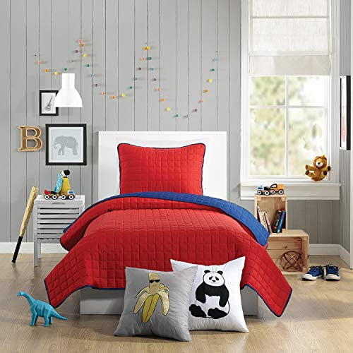 Urban Playground AYER QUILT SET TWIN RED