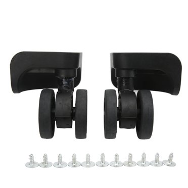 Roue Pivotante, 1 Paire de Bagages Noir Roue de Bagage Roulette Haut de Gamme Performance