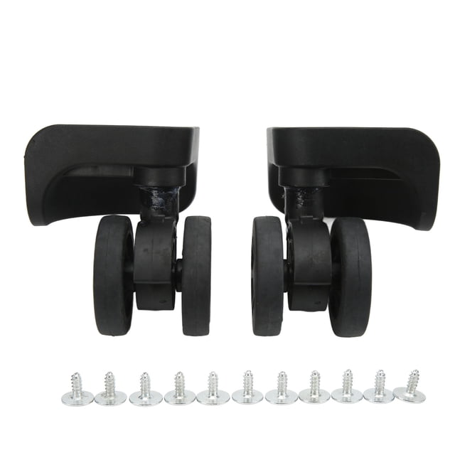 Roue Pivotante, 1 Paire de Bagages Noir Roue de Bagage Roulette Haut de Gamme Performance