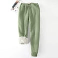 thumbnail image 1 of Pantalon de Jogging en Molleton Chaud Doublé Sherpa pour Femmes, Pantalon de Jogging en Molleton Chaud d'Hiver pour Femmes, Joggers Doublés Sherpa en Molleton, 1 of 3