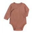 thumbnail image 1 of Combinaisons d'Été pour Garçons Unisexes Manches Longues Couleur Unie Combinaisons Rouges Vêtements pour Bébés, 1 of 3