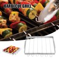 thumbnail image 2 of Foldable Skewer Rack with 6 Stainless Steel Skewers​ Portable High Rised Fire, 2 of 8