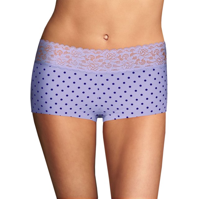Maidenform Shorty en Coton pour Femmes avec Dentelle - Article à Succès, 8