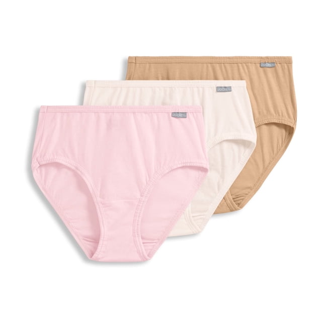 Jockey Women's 100% Cotton Elance Hipster - 3 Pack