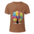thumbnail image 5 of Qertyioot Hommes Imprimer Manches Courtes Col Rond T-shirt Casual Mode Manches Courtes Été Économies, 5 of 5
