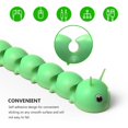 thumbnail image 2 of 1Pc Silicone Durable Cable Winder for Home (Caterpillar shaped, Green), 2 of 8