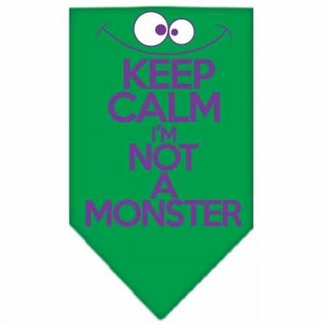 Keep Calm Bandana Imprimé Écran Vert Émeraude Petit