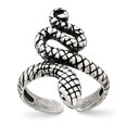 thumbnail image 1 of 925 Sterling Silver Antiqued Snake Toe Ring, 1 of 2