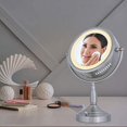 thumbnail image 2 of RDV68 Zadro Miroir Double Face Éclairé 1X-8X - Nickel Satiné, 2 of 6