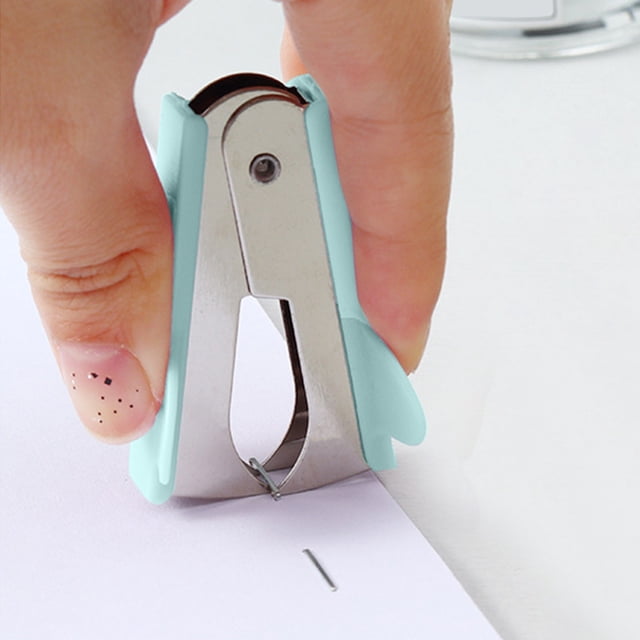 Rvkxad Mini Staple Remover, Macaron Color Energy-Saving Nail Puller, Portable Staple Remover, Paper Clip Remover