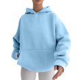 thumbnail image 4 of IMENGL Hoodies oversized sweatshirts pullover, Blue M, Size M-XL, 4 of 8