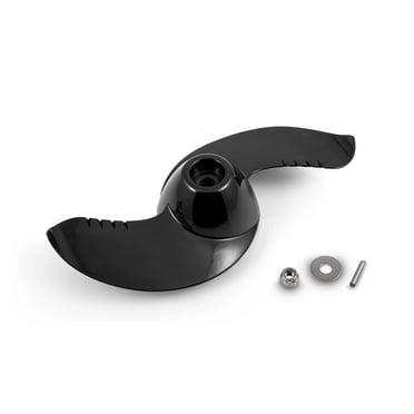 Minn Kota Trolling Motor Propeller 1865039 MKP-39; 2 Blades; Black; With Prop Pin/Nut/Washer; Weedless Propeller; Fits 4-1/2 Inch QUEST Series Lower Units; 3/8 Inch - 24 Prop Nut Thread