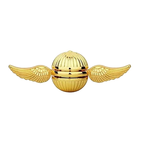 Golden Fidget Hand Spinner for Kids & Adults - Ball Finger Toys Fidgets - Best Gift for Sensory Anxiety ADHD Stress Relief, Quiet Desk Toys for School Home Office