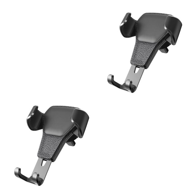stanreset Support de Téléphone Cellulaire Réglable pour Évent Universel de Voiture Anti-Dérapant Noir 2ensemble