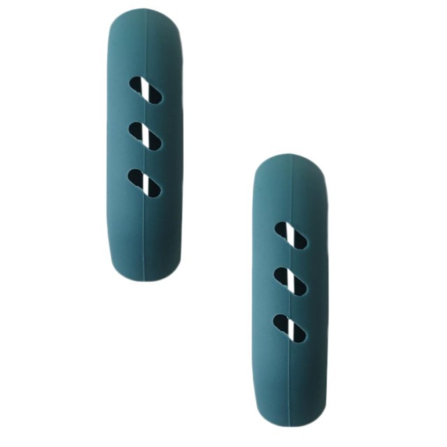 Oleegame 2PC Kitchen Utensils Set 5PCS Pot Ear Heat Insulation Clip High Temperature Pot Cover Steamer Stir Fry Soup Pot Hand Non Slip Sleeve Green