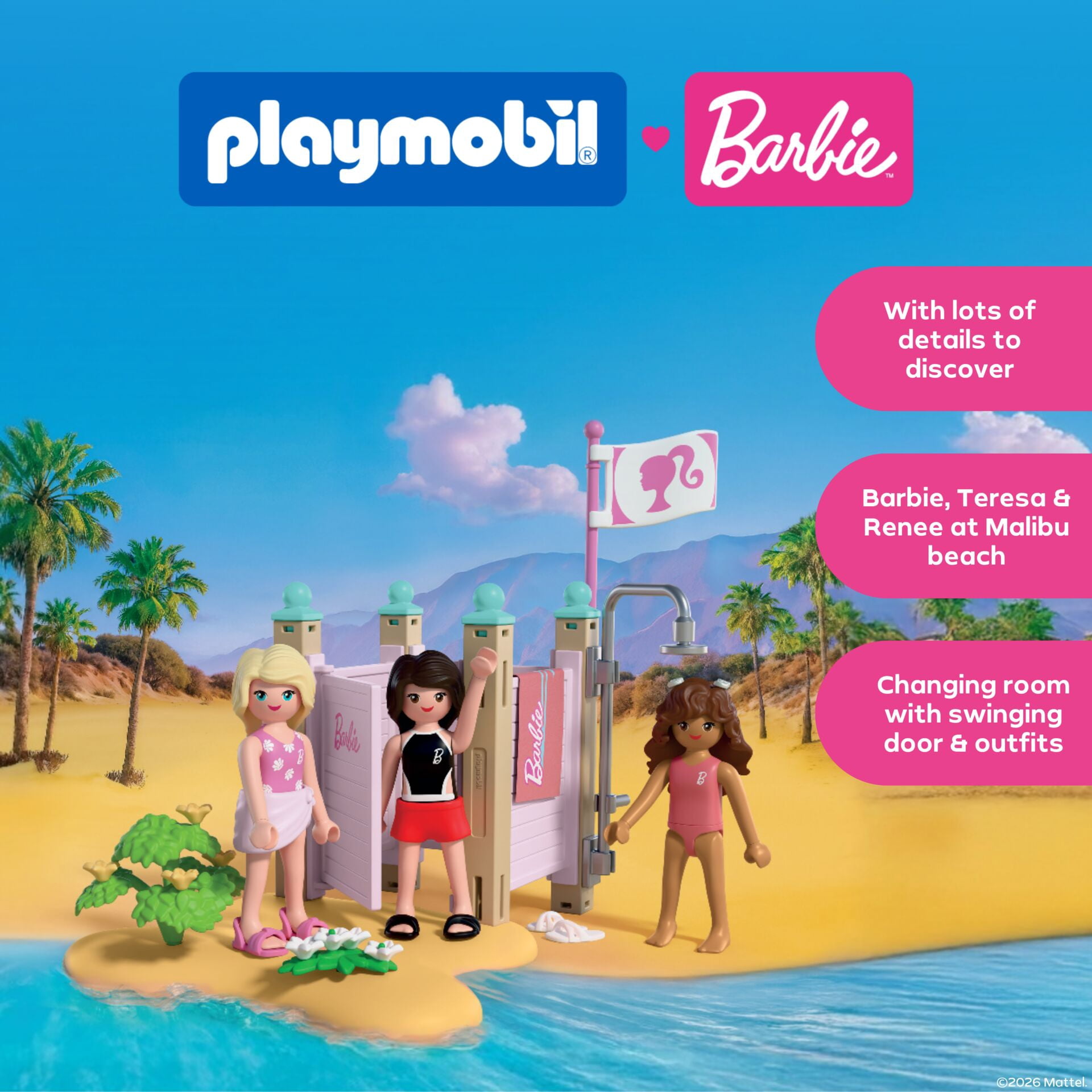 PLAYMOBIL x Barbie Beach Dress Up